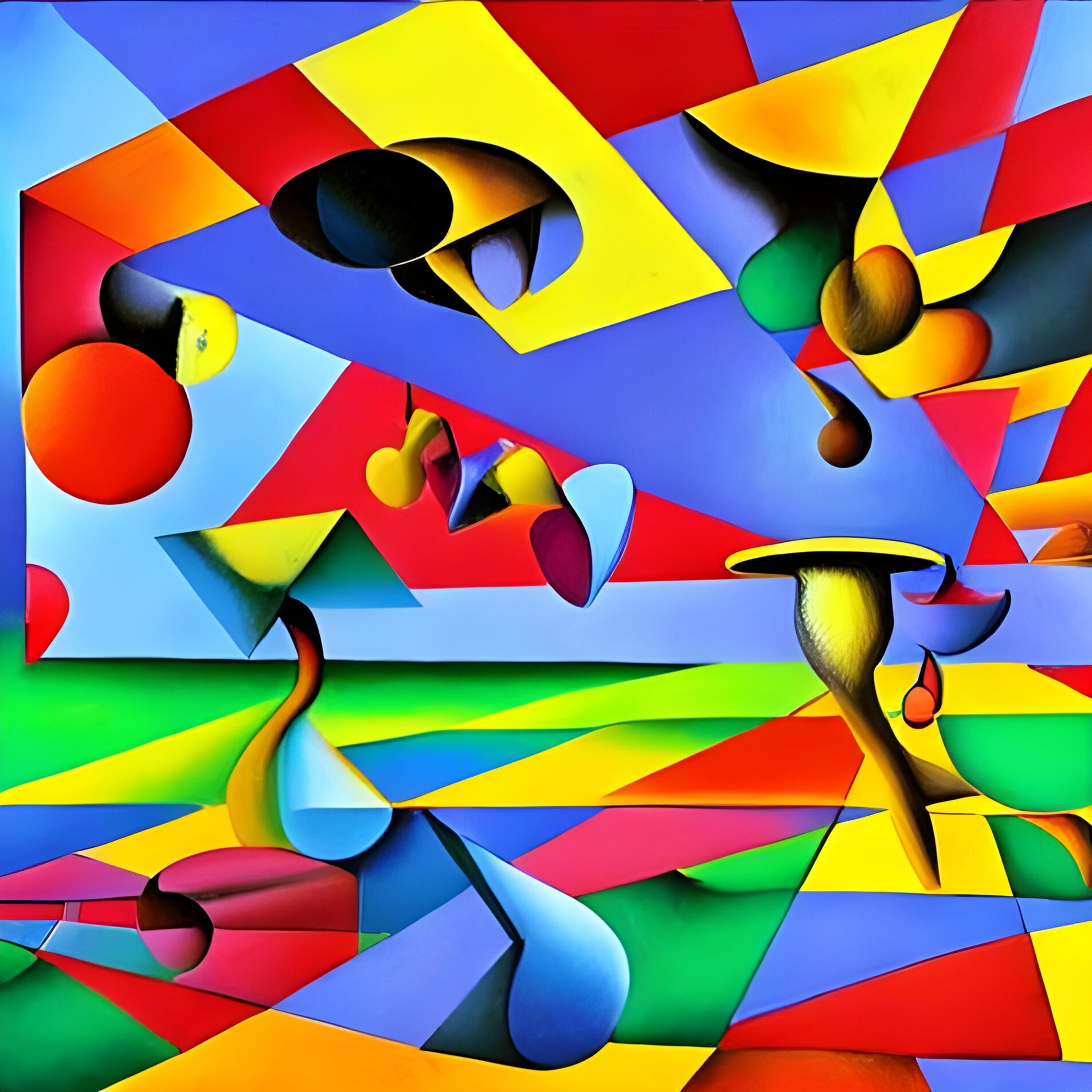 Gravitational Figures in Grand Space - SG 110. Fine Art Print. SN Geometrism Collection. Divine Proportion Study, Algorithmic Geometry, First-Generation Genesis, Architectural Art.