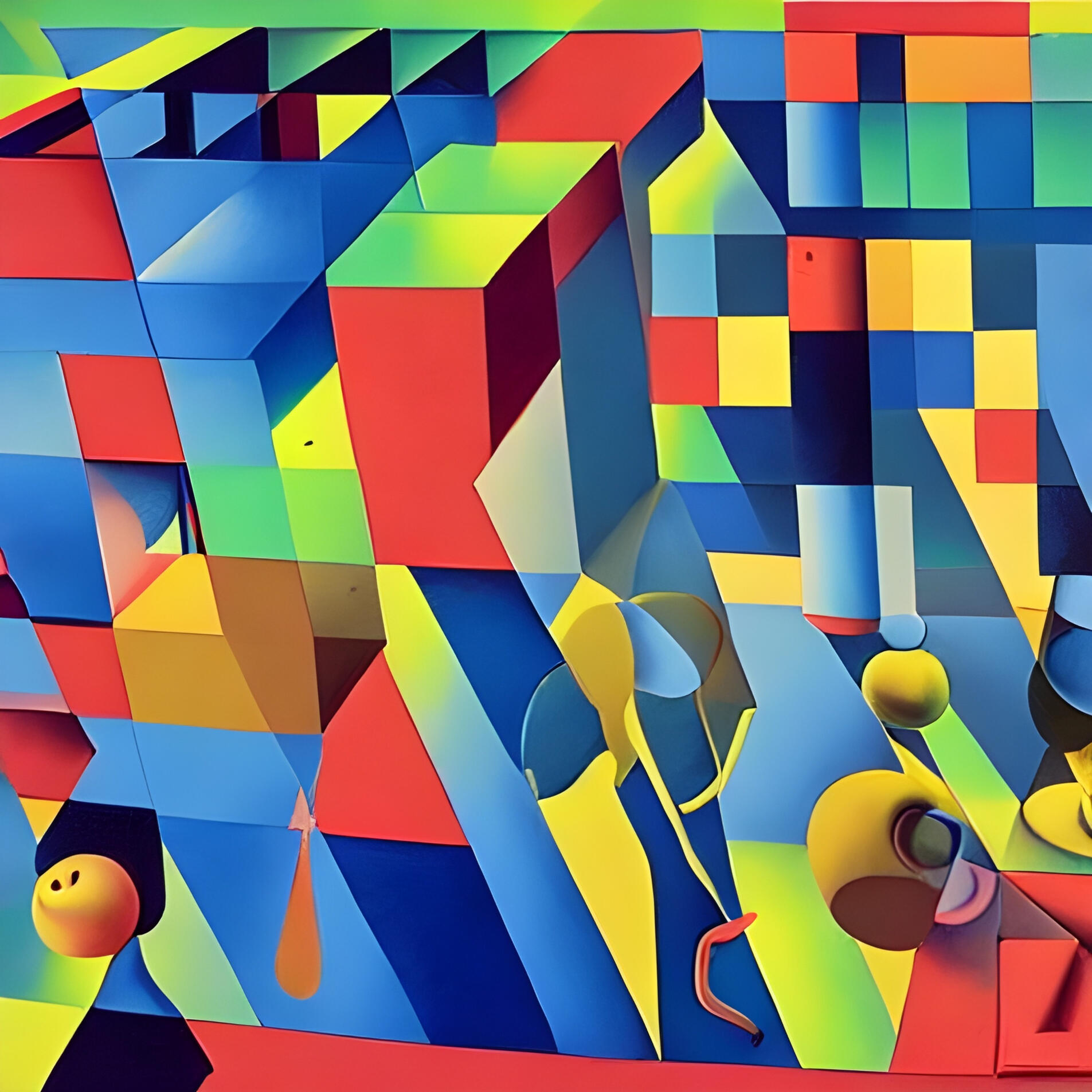 Pac-Man Labyrinth Grid - SG 109. Fine Art Print. SN Geometrism Collection. Minimalist Geometry, Digital Form Study, First-Generation Discovery, Museum Quality Print.