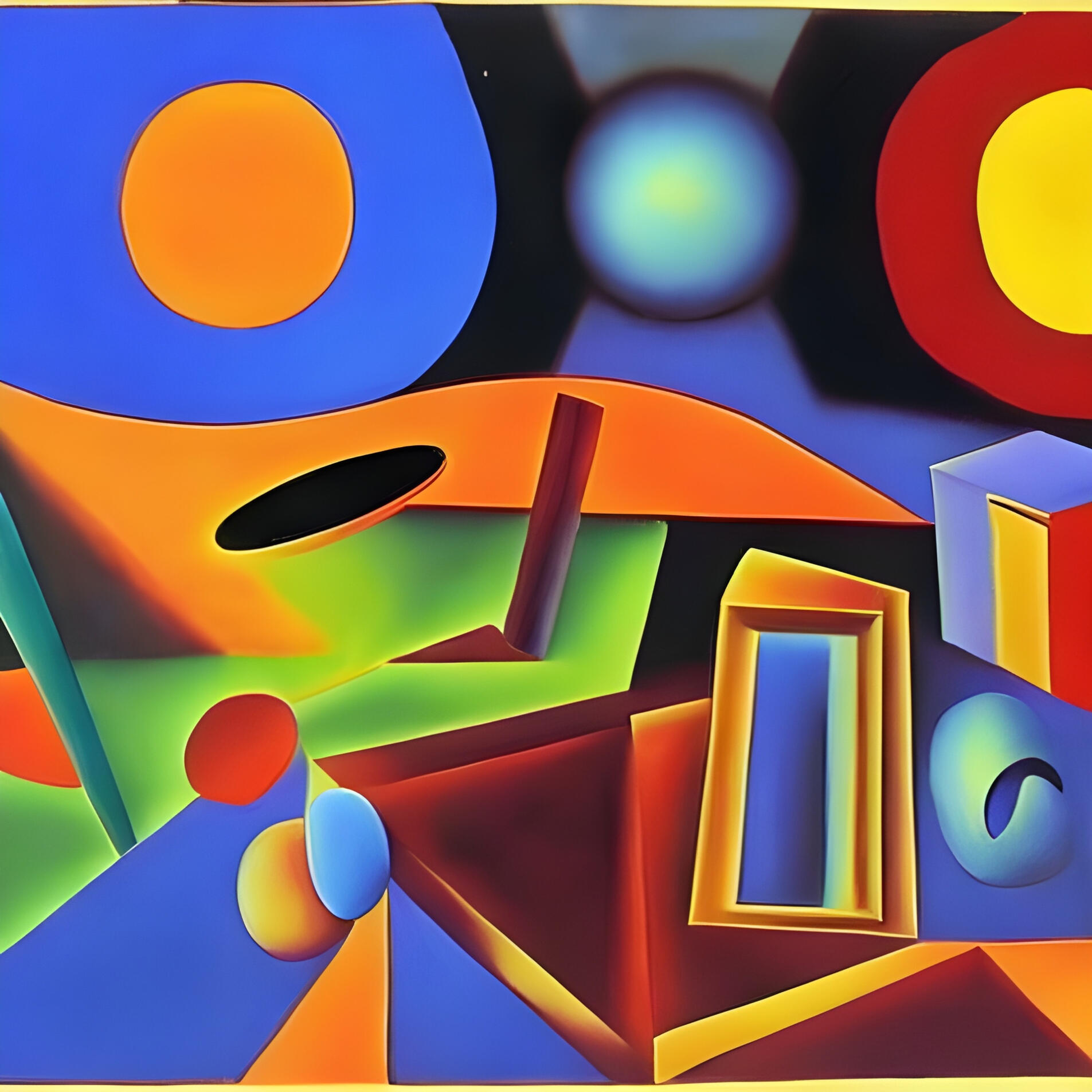 Vibrant Colored Robot Face -SG 104. NFT Fine Art Print. SN Geometrism Collection. Mathematical Surrealism, Structural Abstraction, Unedited Generative Art, Fine Art Archive.